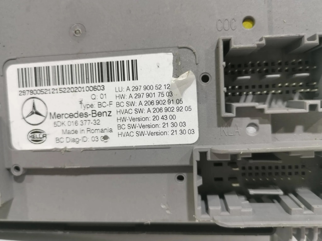 фото №1, Модуль блок управления mercedes-benz a2979005212 oryg новый !!