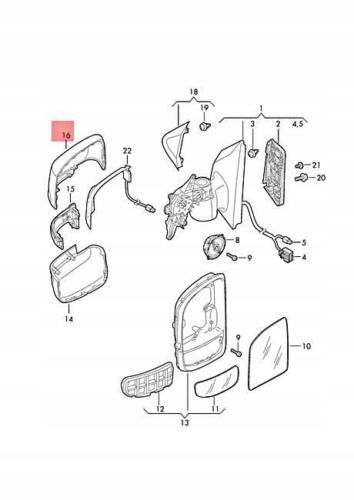 Купити Корпус дзеркало vw crafter 17- pr