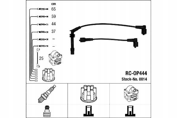 фото №1, Набір трубопровід запалювання opel combo corsa b 1.