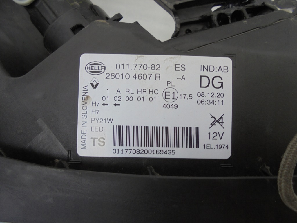фото №6, Фара правий лампа права renault kadjar 15- led 260104607r slask eu