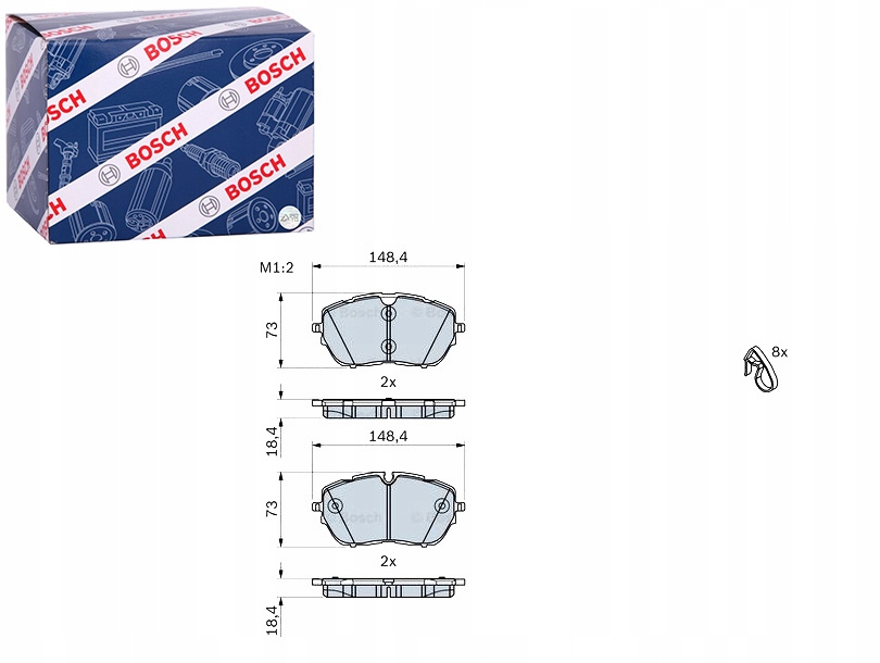 фото №1, Гальмівні колодки гальмівні перед ds ds 4 ii ds 7 ds 9 citroen c5 aircross c5 x