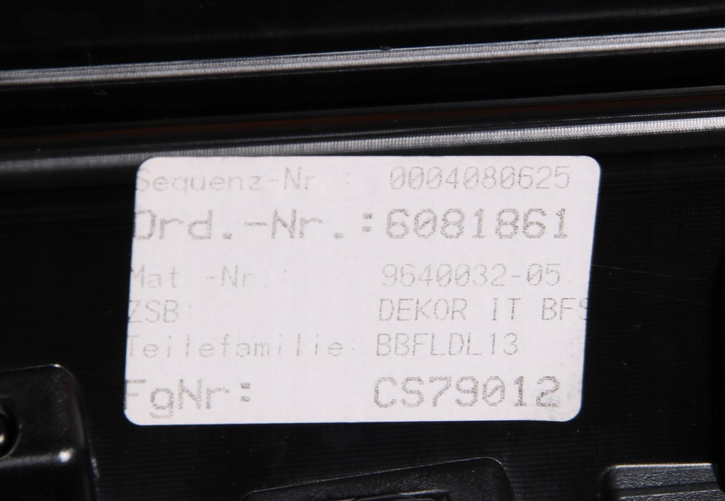 фото №13, Bmw 5' g60 g61 молдинг декоративная dekor консоли dark graphite europa 9640032