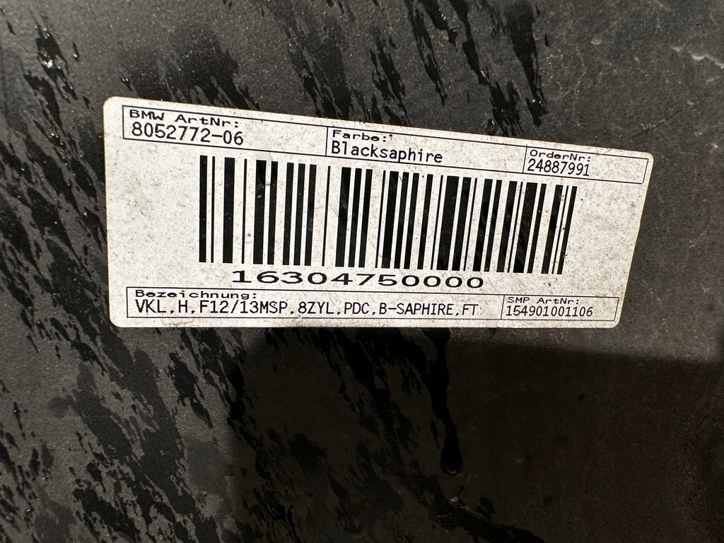 фото №12, Bmw 6 f12 m набор бампер задняя задний 8052772