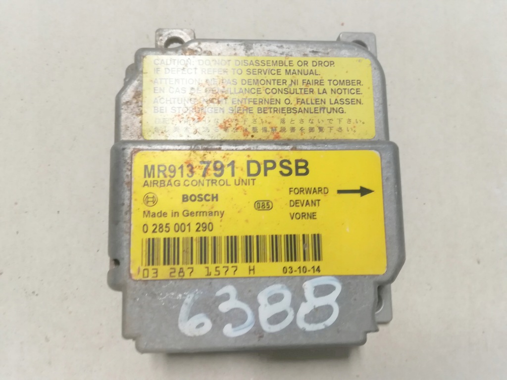 фото №1, Модуль подушка безопасности mitsubishi carisma mr913791 0285001290