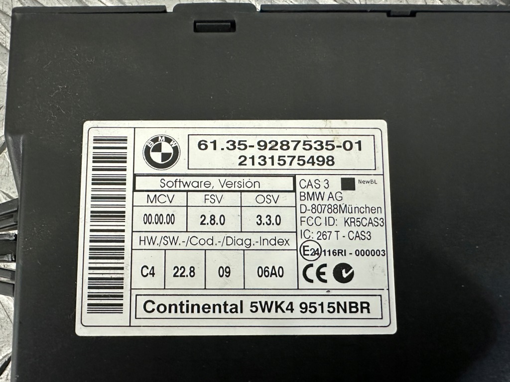 Mini r56 модуль блок управления cas штекер 9287535 Цена