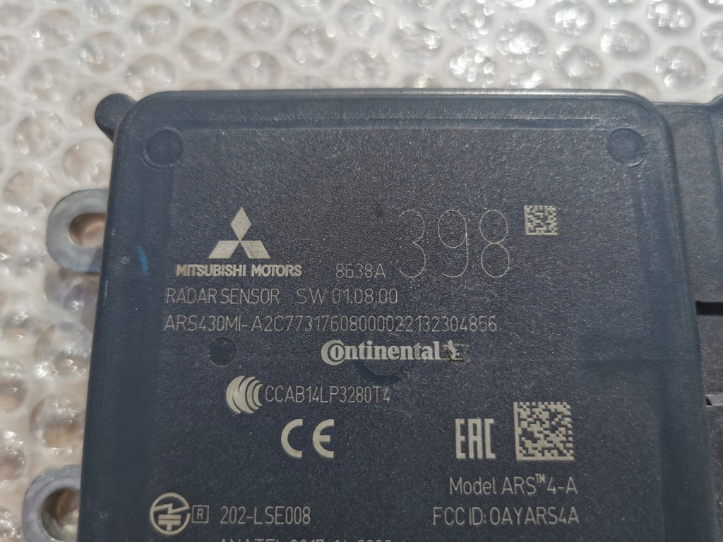 фото №4, Mitsubishi eclipse cross 18- радар датчик distronic 8638a398 ars430mi