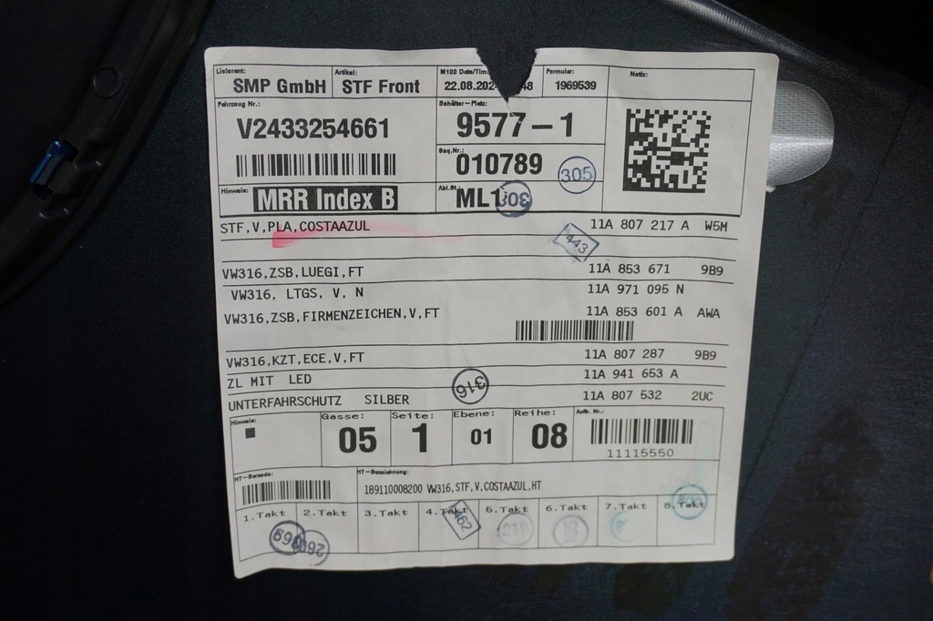 фото №15, Новый org бампер передний 6xpdc vw id4 id5 id.4 id.5 11a807217 lw5m