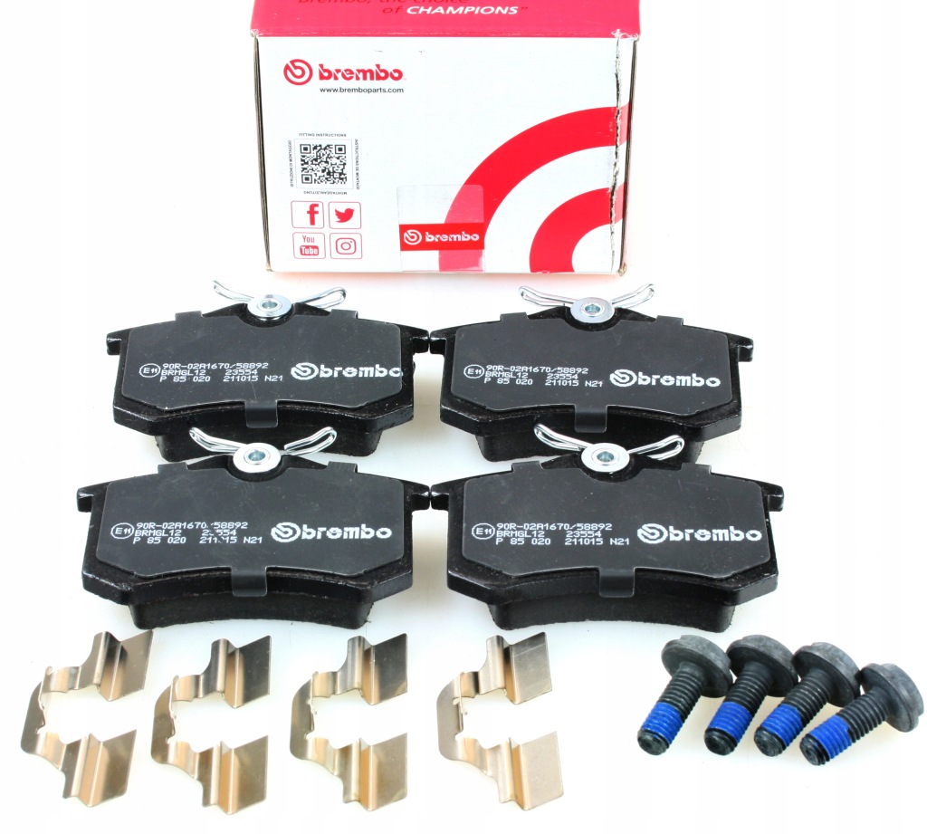 фото №1, Brembo тормозные колодки задняя passat vw golf audi a3 fabia