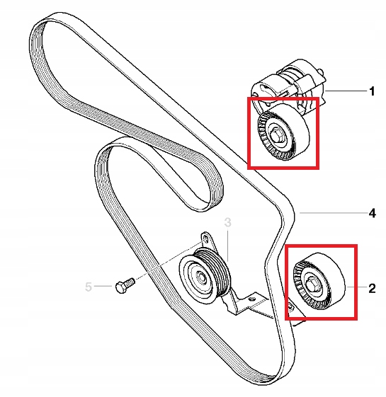 Набір ролик ремінь багаторучейковий натягувача ролики ina bmw e90 320i n46 Оригінал