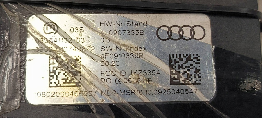 фото №3, Модуль keyless 4l0907335b audi q7