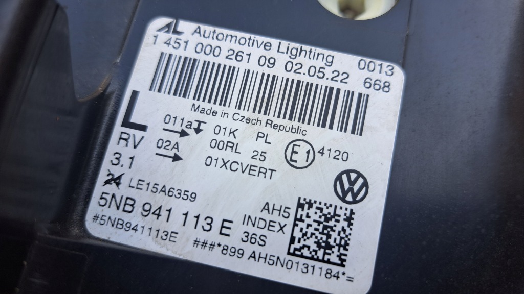 фото №5, Vw tiguan 2 ii 5nb full led лампа передняя