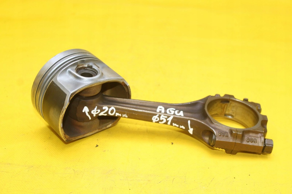 фото №8, Поршень шатун шатун vw golf iv audi a3 seat leon i 1.8 t agu 81p27 027b