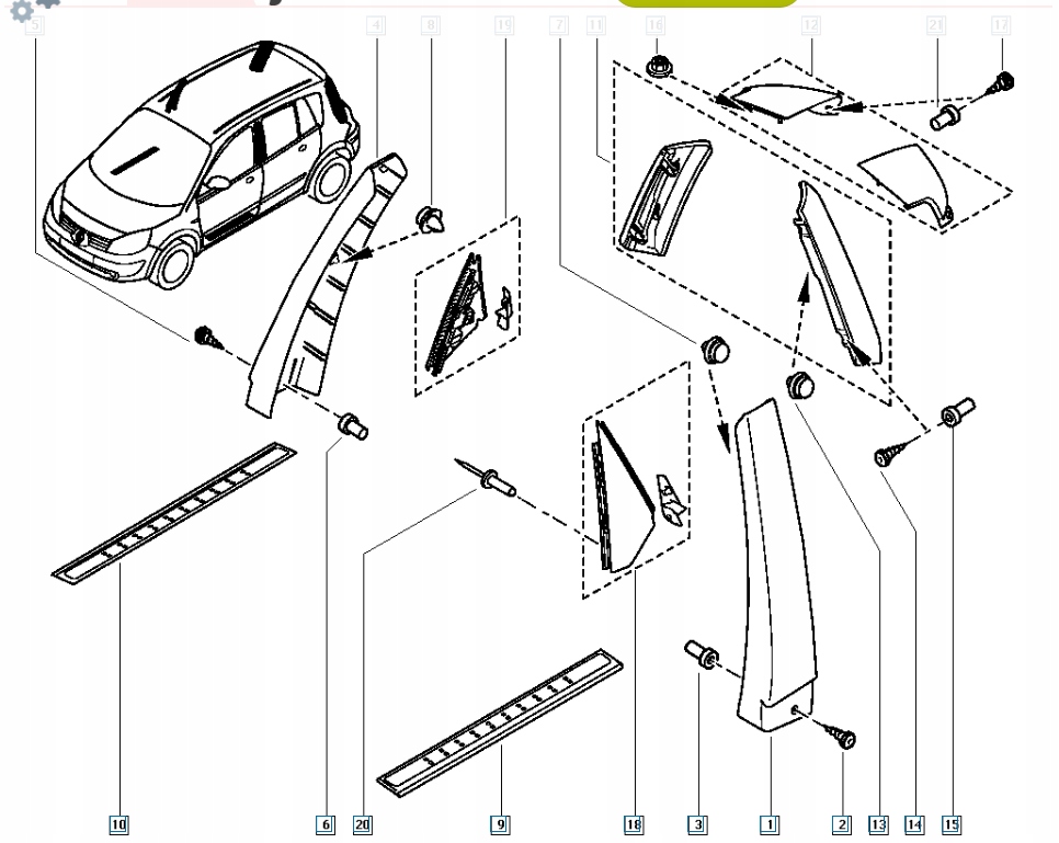 фото №11, Трикутник дзеркало renault scenic ii 7701207926
