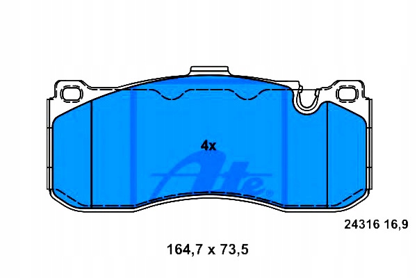 фото №1, Ate комплект гальмівних колодок ham. перед bmw 1 e81 , 1 e82