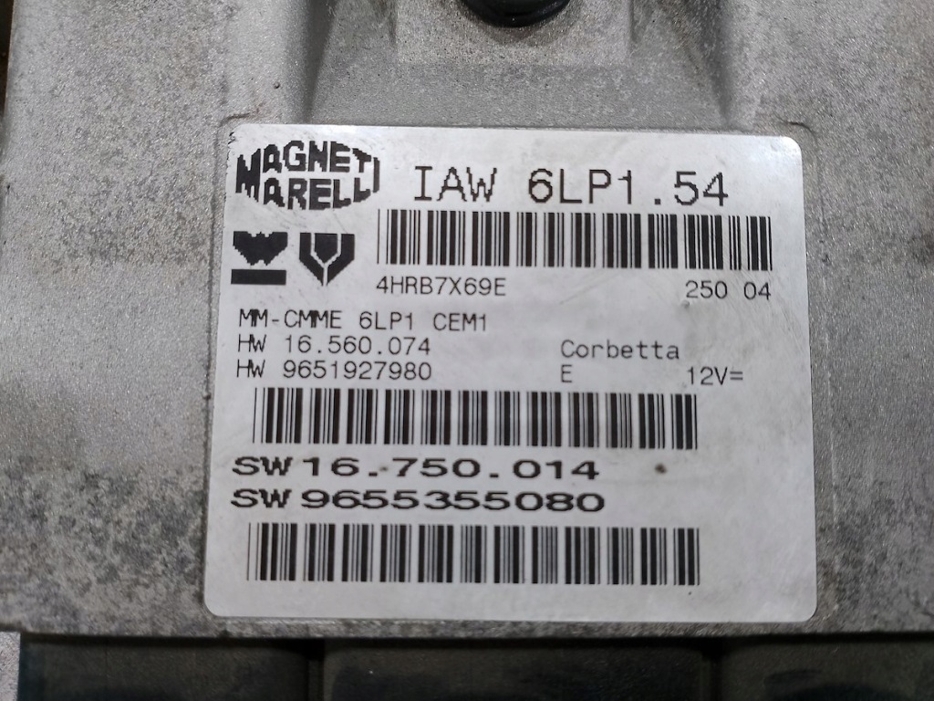 Бортовой компьютер, блок управления peugeot 407 sw 9651927980 9655355080 2.0 16v Недорого