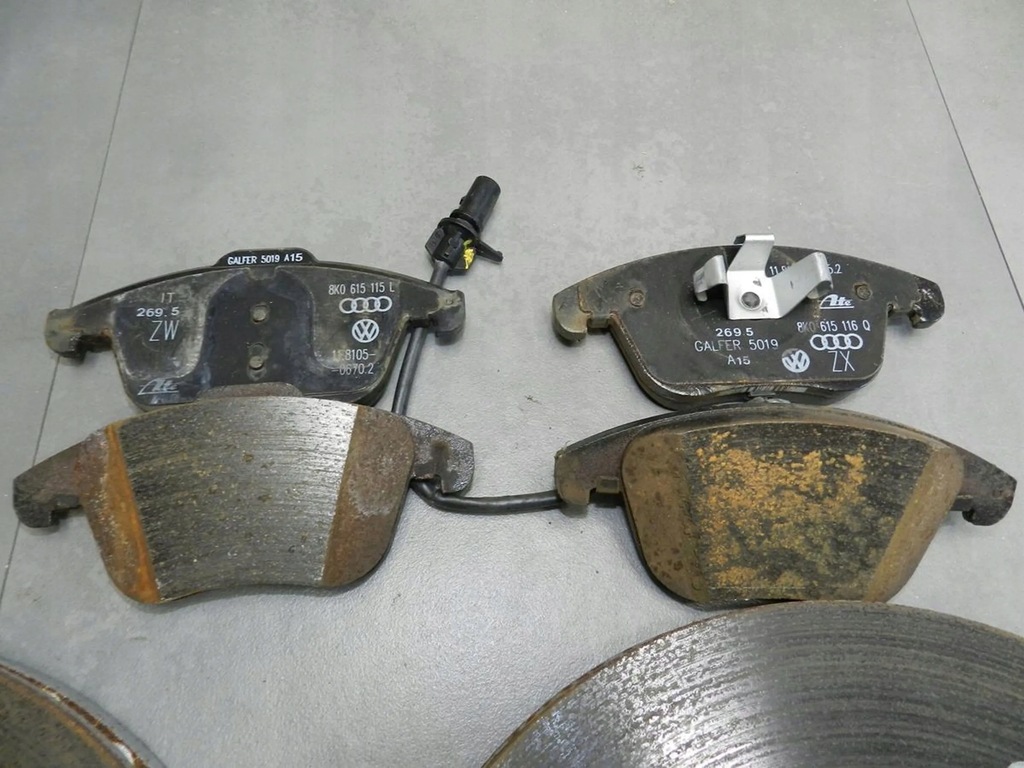 фото №10, Audi a5 8t гальмівні диски гальмівні колодки перед 8k0615301