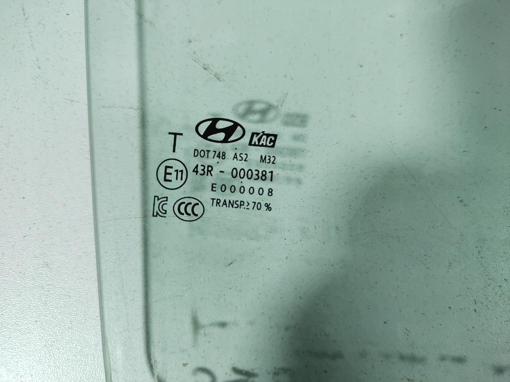 фото №6, Hyundai ioniq 17r- стекло дверь правый задняя