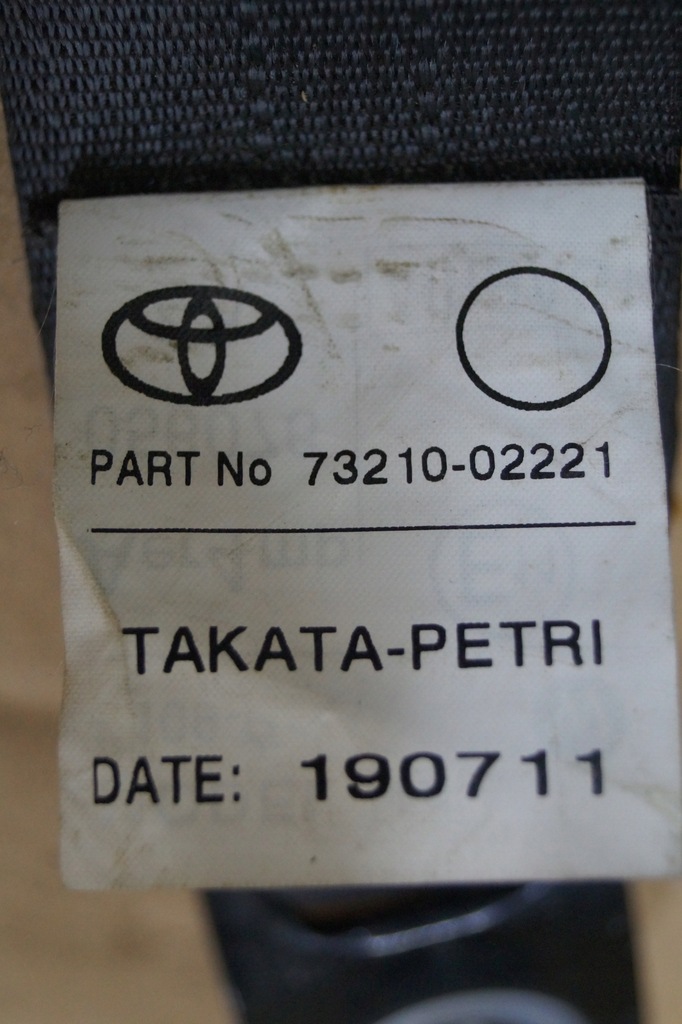 фото №13, Pas безопасности правый перед toyota auris i