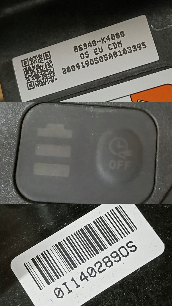 фото №10, Hyundai kona 18- крышка заглушка разъём зарядки 86340-k4000