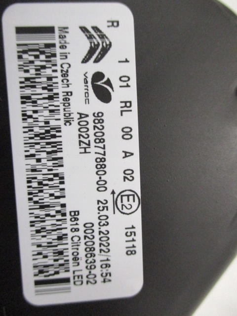 фото №14, Citroen c3 iii лампа движение dziennej led правая nowa