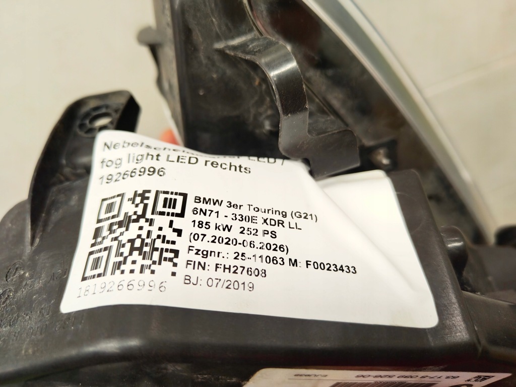 фото №4, Bmw 3 g20 g21 f48 противотуманная фара led правый 8089526