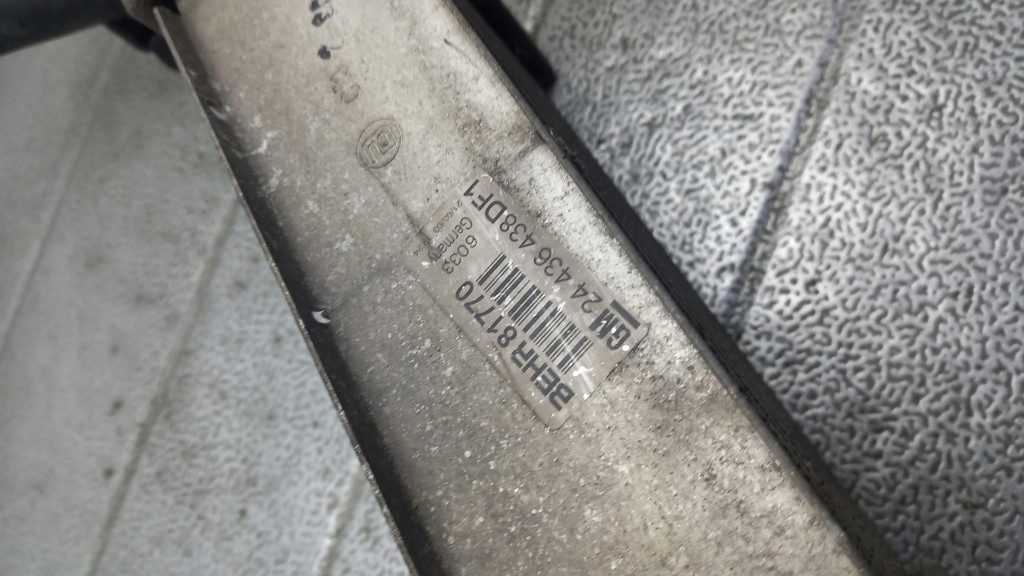 фото №5, Интеркулер opel zafira a 2.2dti 03r 24436438