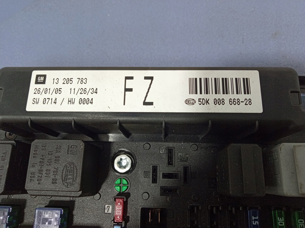 фото №6, Opel astra iii h коробка модуль bsi 13205783