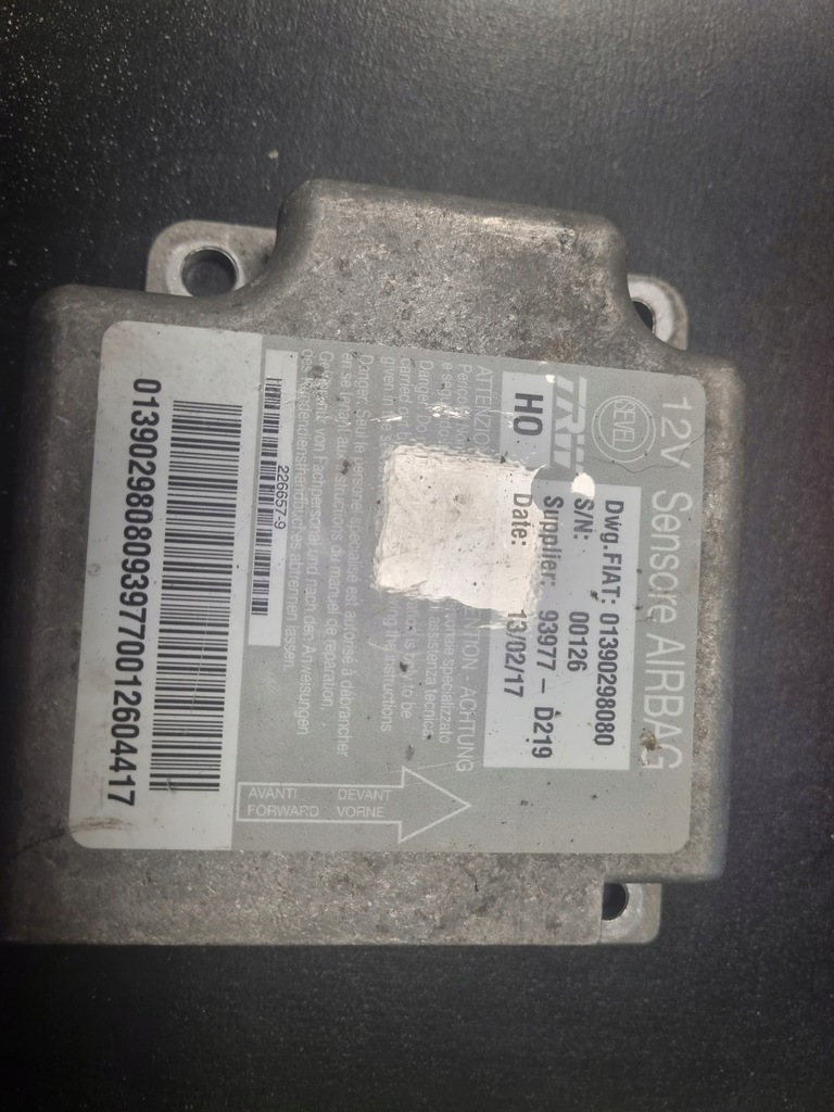 фото №1, Датчик подушек ducato 01390298080