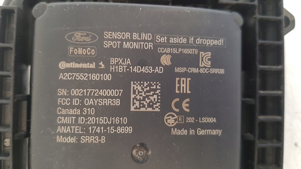 фото №5, Ford fiesta mk8 датчик модуль датчик мертвого pola h1bt-14d453-ad