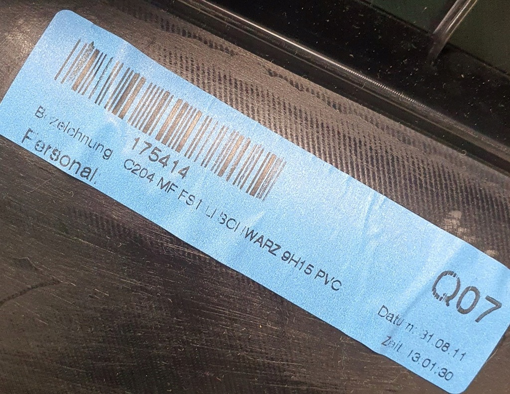 фото №4, Оббивка обшивка лівий задня mercedes w204 coupe