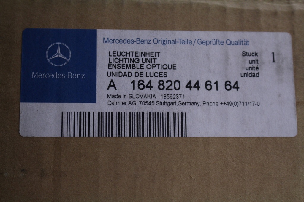 фото №7, Лампа правый перед mercedes w164 bi ксенон usa