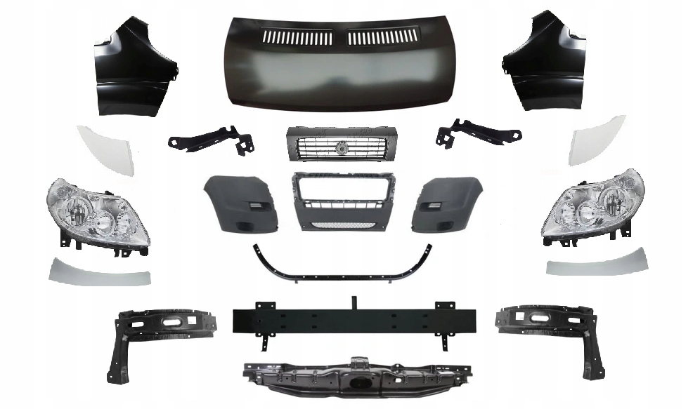 фото №1, Citroen jumper 2006-2014 kompletny перед капот pas