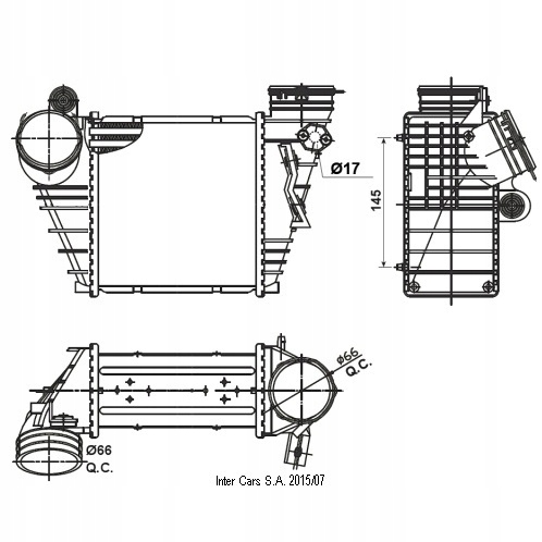 Nrf 30838 радіатор повітря наддувний в Україні