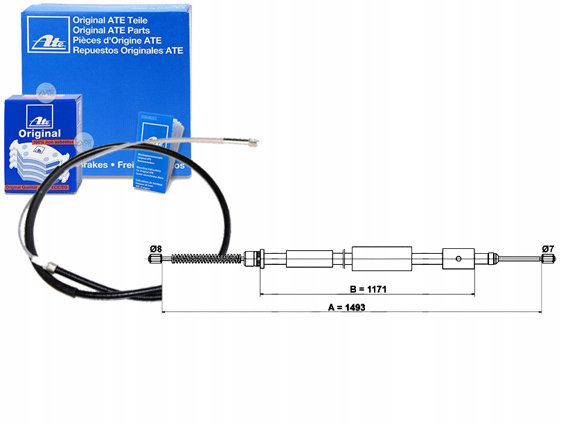 фото №1, Трос тормоза ручного citroen zx peugeot 306 1.1-