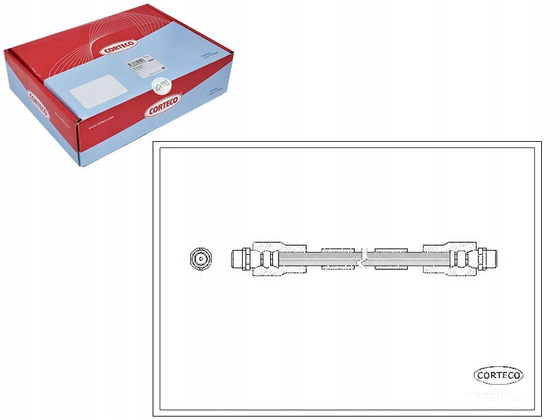 фото №1, Шланг гальмівний гнучкий audi corteco