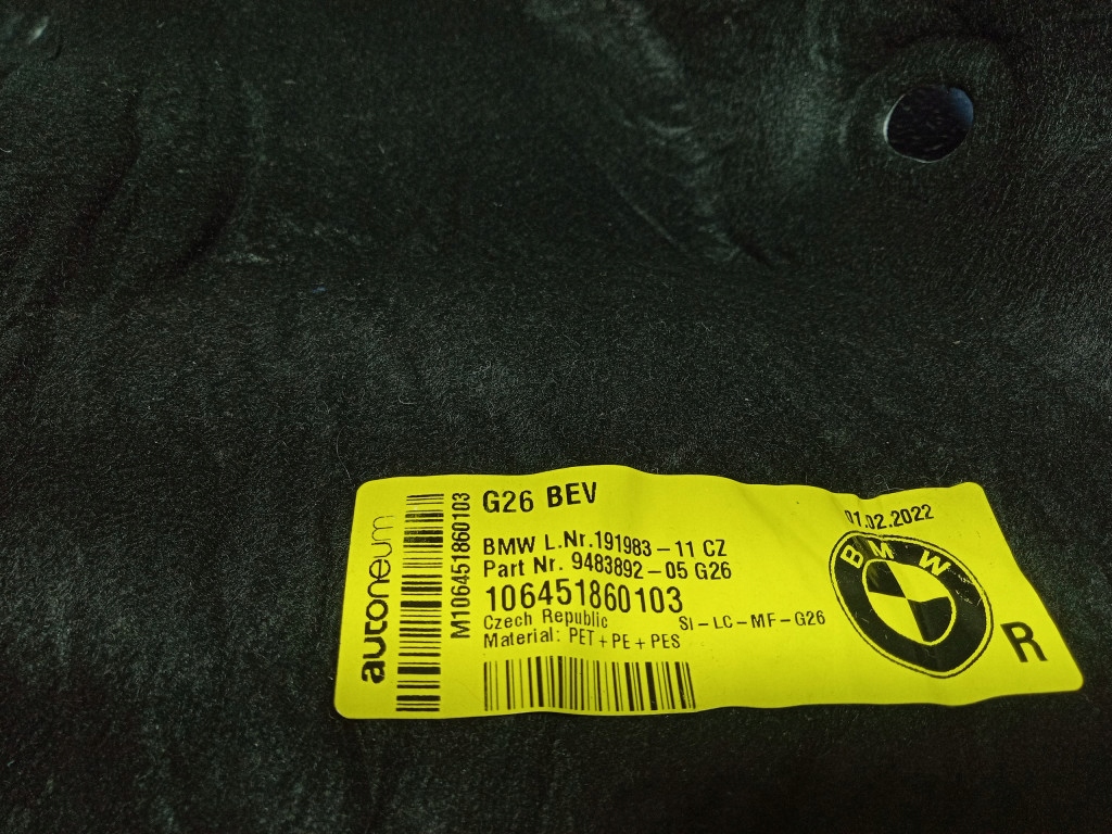 фото №5, Bmw i4 g26 шумоизоляция багажника правое 9483892