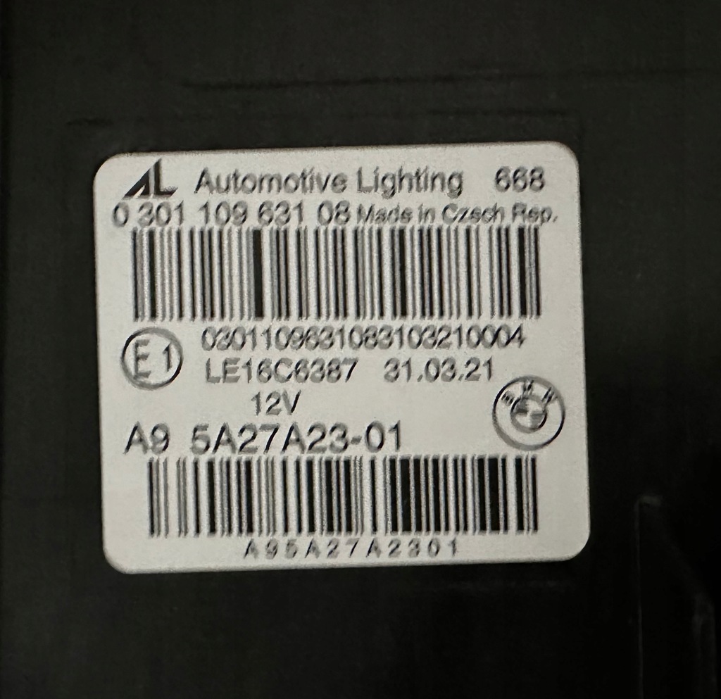 фото №6, Bmw 8 g14 g15 a27a23 лампа full led nowe оригінальні eu повний faktura