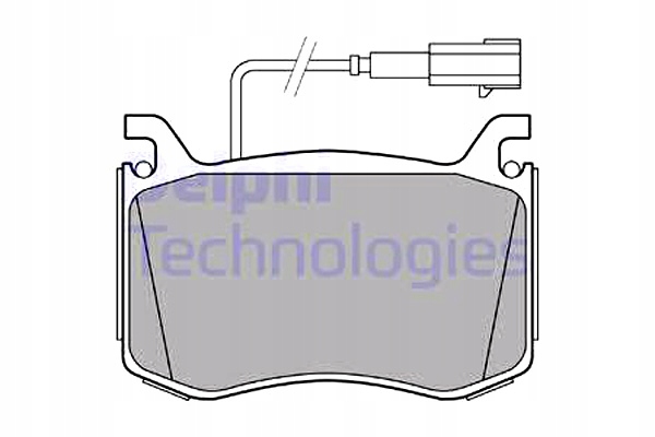 фото №2, Гальмівні колодки гальмівні перед alfa romeo giulia 2.0 2.2d 10.15- delphi