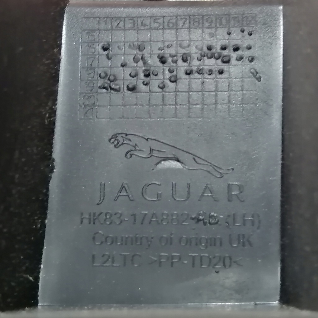 фото №7, Напрямна бампера лівий задня jaguar f-pace x761