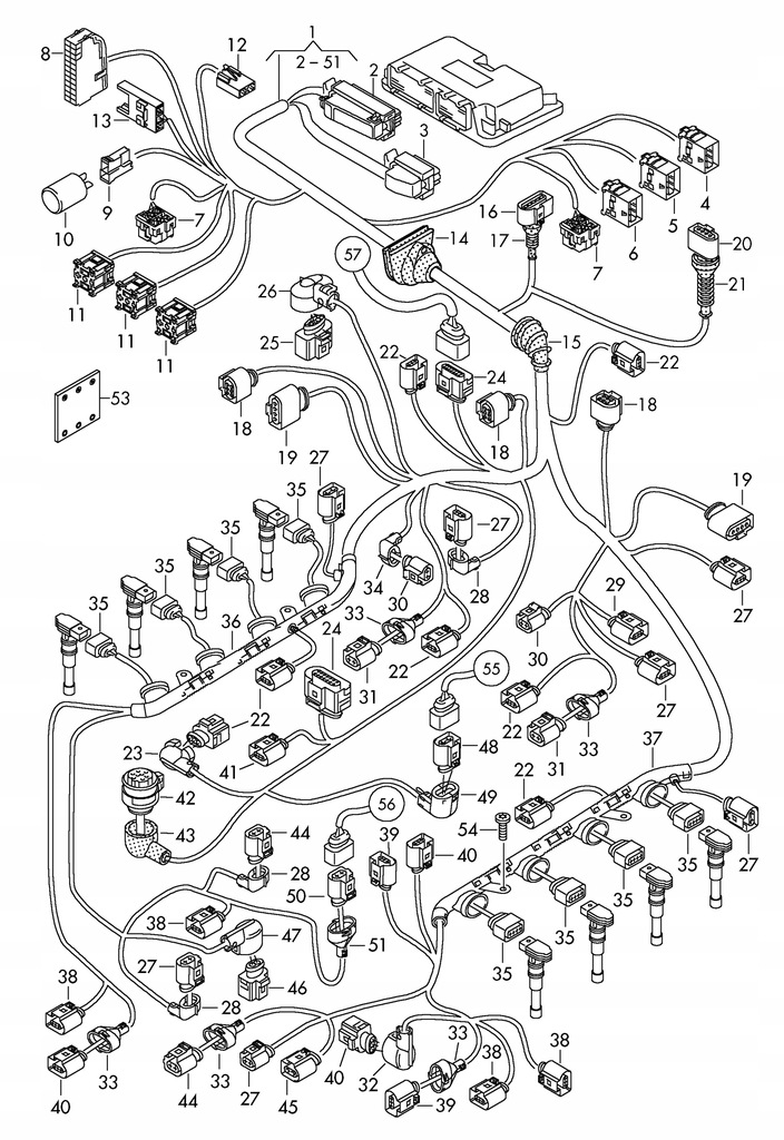 фото №11, 079971822c канал трубопровод катушки зажигания rs4 b8