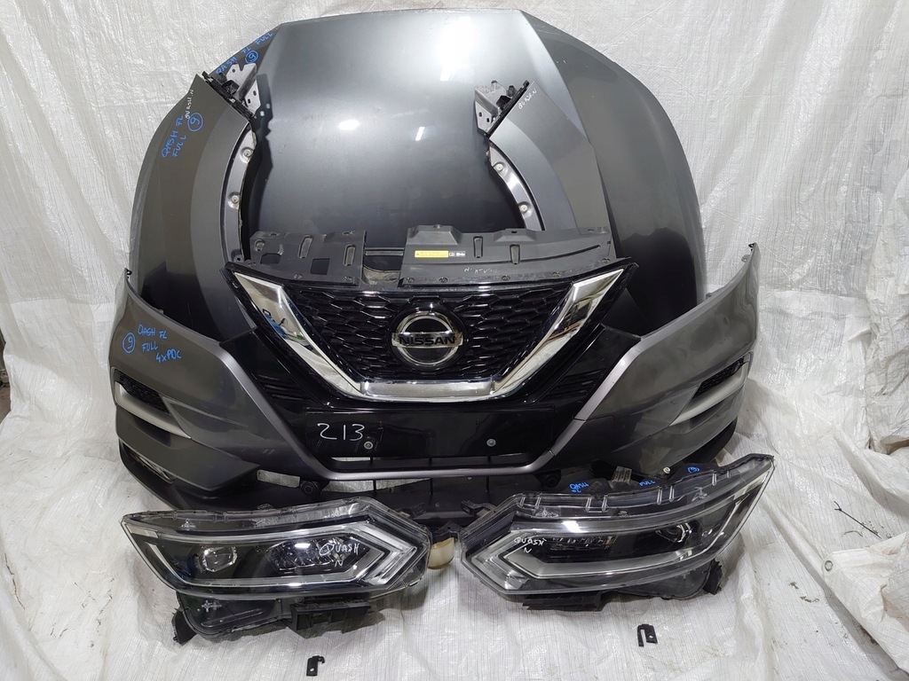 фото №1, Qashqai ii lift full перед капот бампер лампи pas