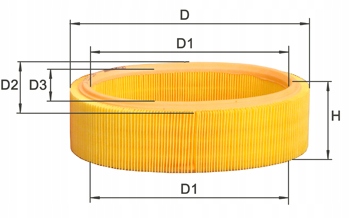 фото №1, Dacia sandero i 08-12 1.4 1.6 фільтр повітря