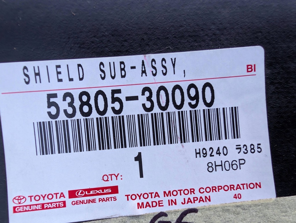 фото №8, Підкрилок передні перед праве lexus gs 300 350 430 450h 53805-30090 nowe ory