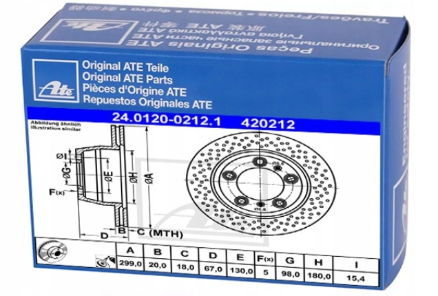 фото №1, Гальмівні диски гальмівні задня do porsche 718 cayman s 2.5