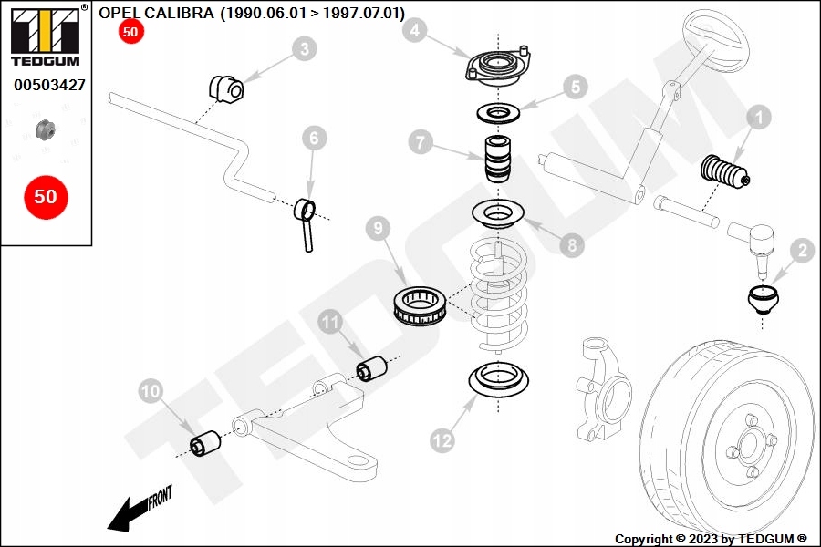 фото №8, Втулка dr. поворот. opel astra. calibra. kadett 84-