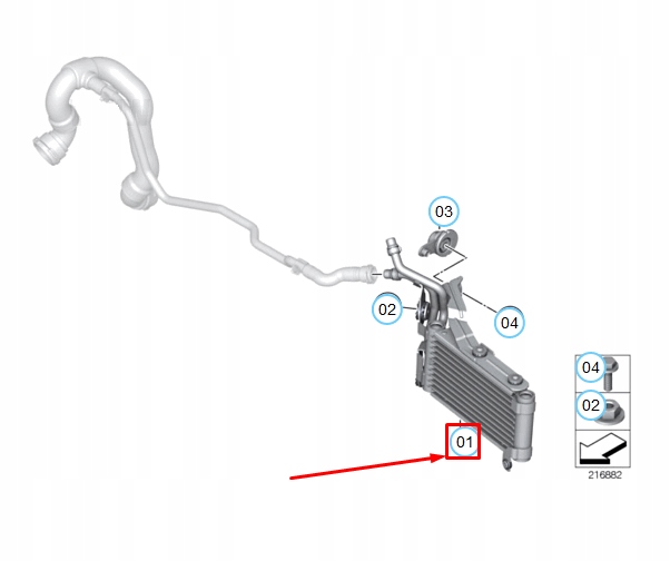фото №7, Bmw 3 coupe e92 ліва додаткова радіатор 7602241 17117602241оригінальна