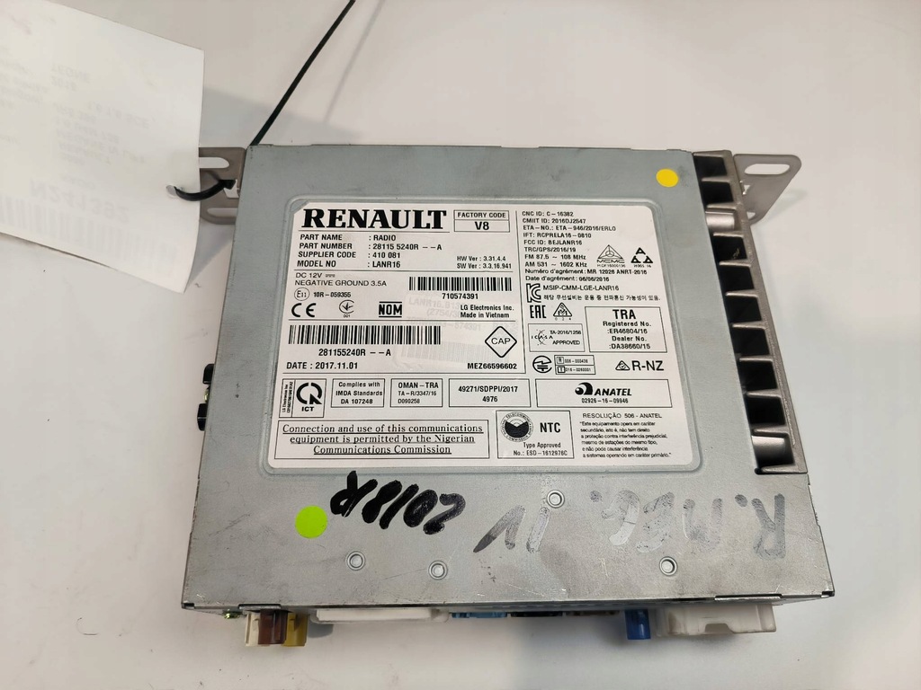 фото №5, Радио 281155240r renault megane iv lift