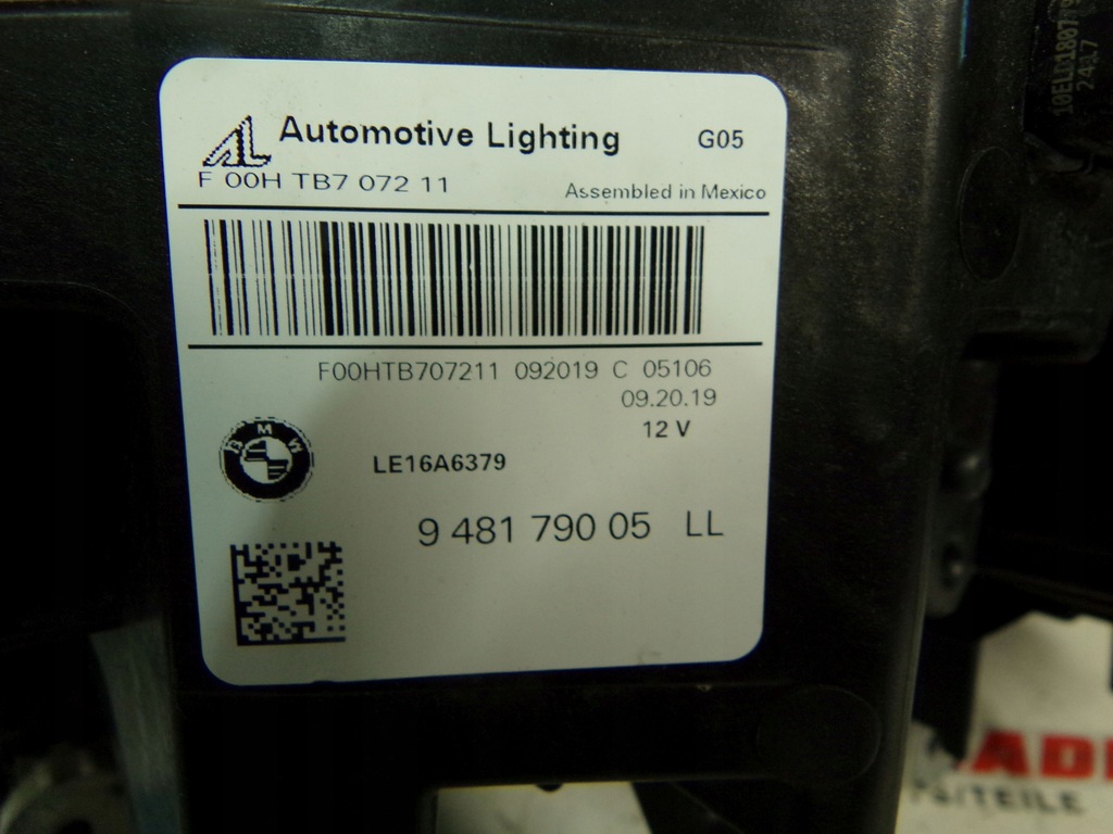 фото №13, Bmw g05 g06 f95 f96 лампа фара перед laser комплектна права 9481790