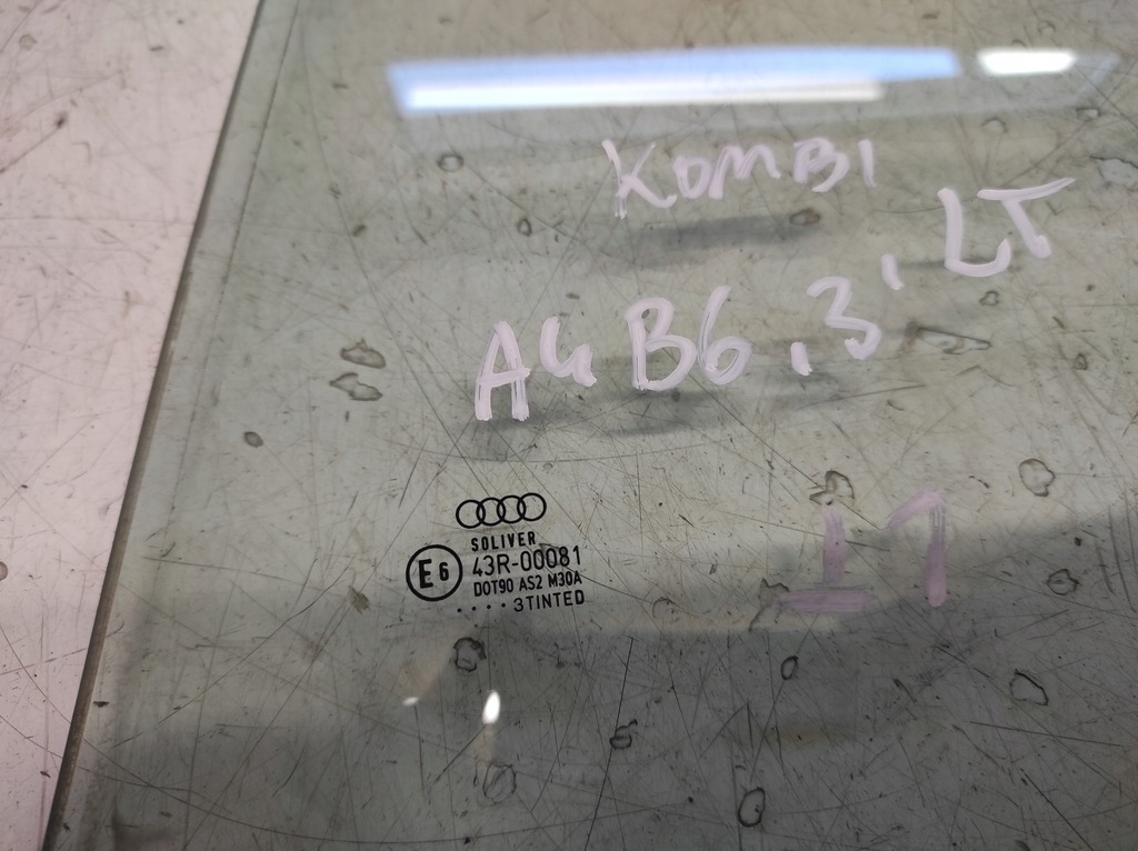 фото №3, Audi a4 b6 00- kombi стекло левая задняя