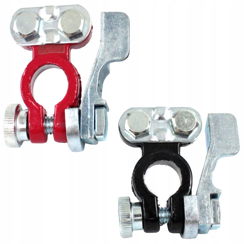 фото №1, 2x универсальные клеммы суппорты do аккумулятор самозажимные усиленное 800a